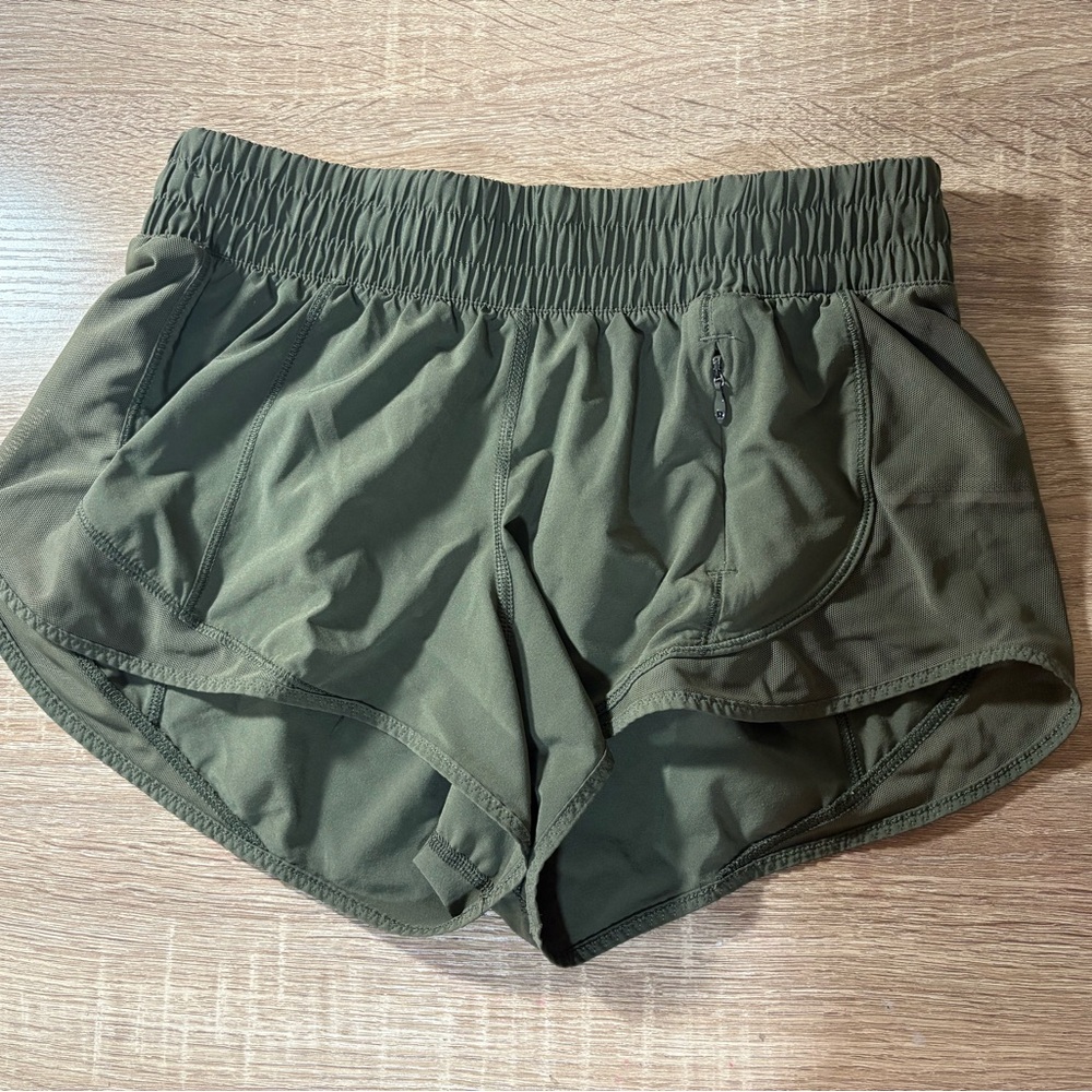 Lululemon Athletica Green Athletic Shorts Lightweight Comfort